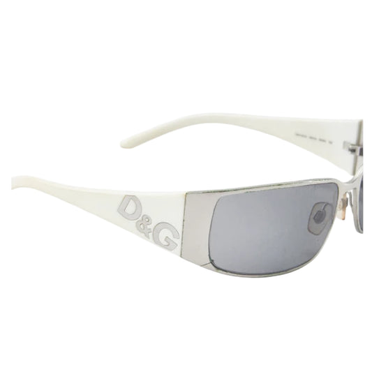 Dolce and Gabbana Silver and Cream Sunglasses