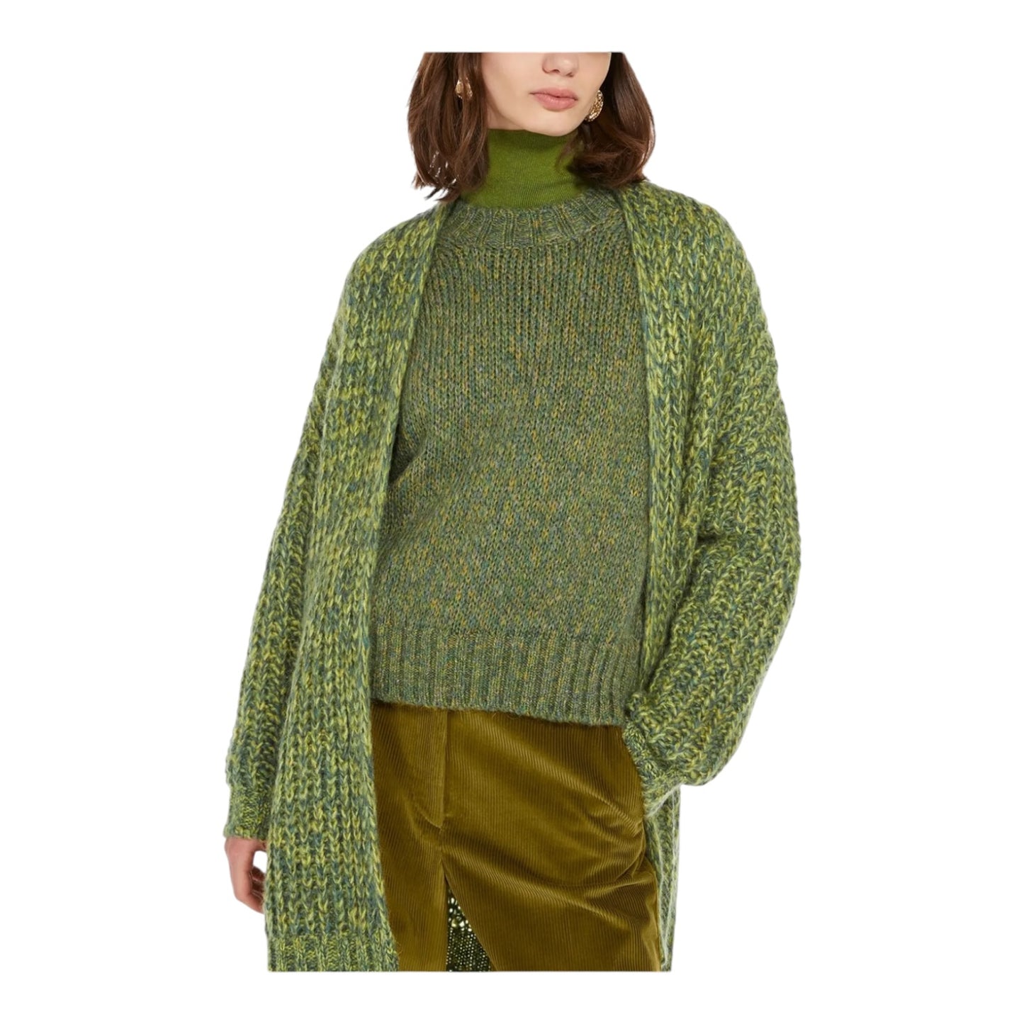 Weekend Max Mara Green Josef Cardigan and Belt - 16/18