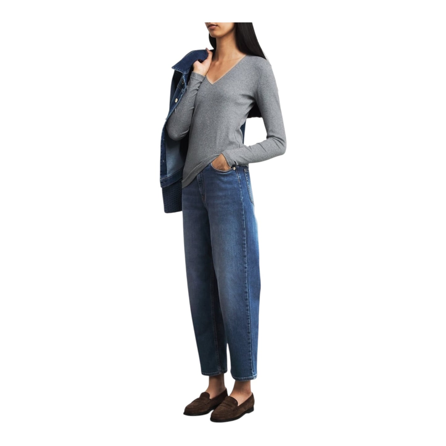 Fabiana Filippi Dark Wash Barrel Jeans - 12