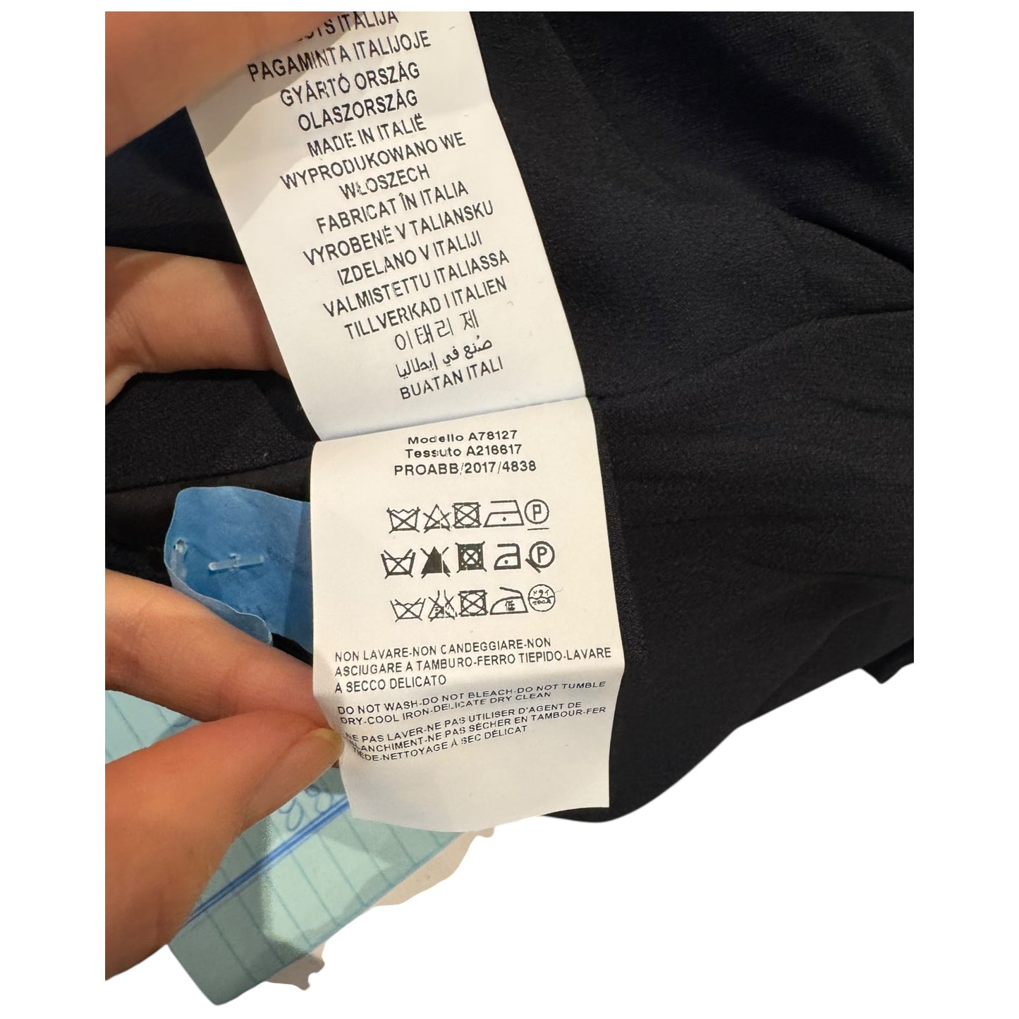 Versace Navy One Shoulder Dress - 12