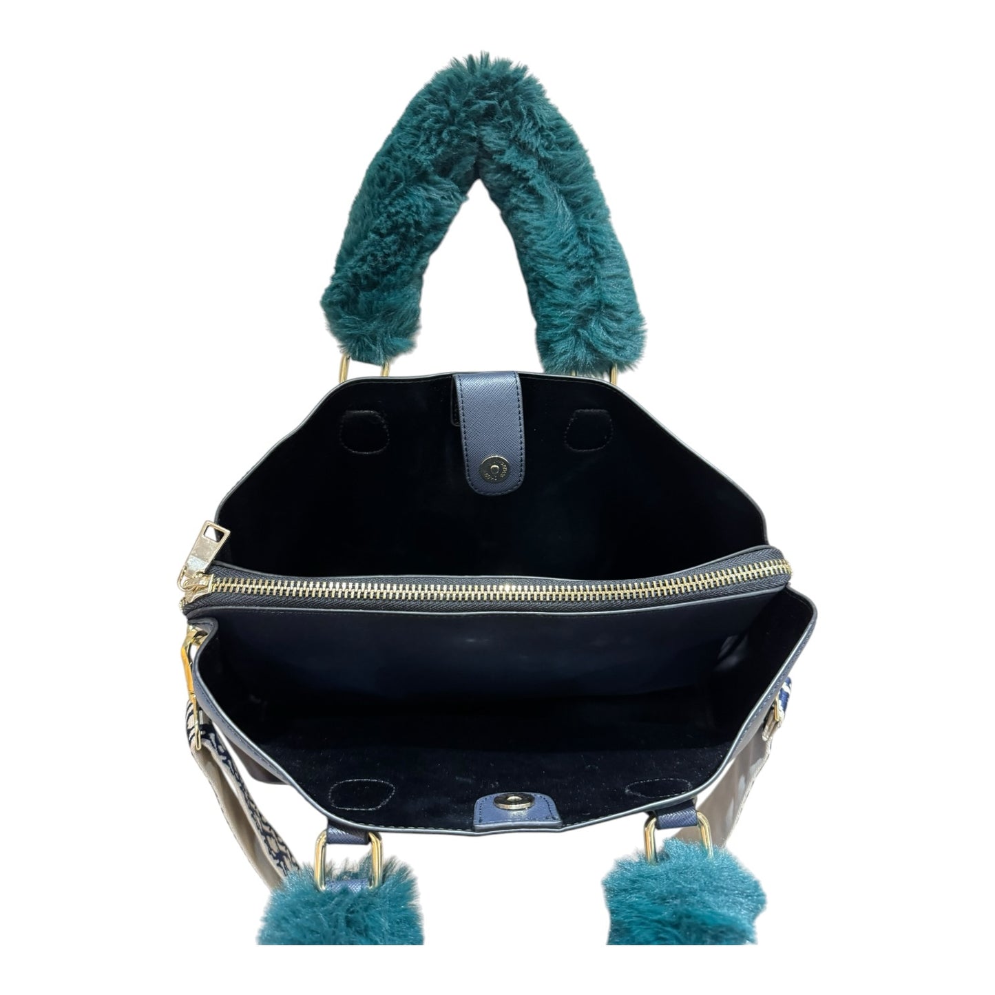 Essentiel Antwerp Blue Fluffy Handle Bag