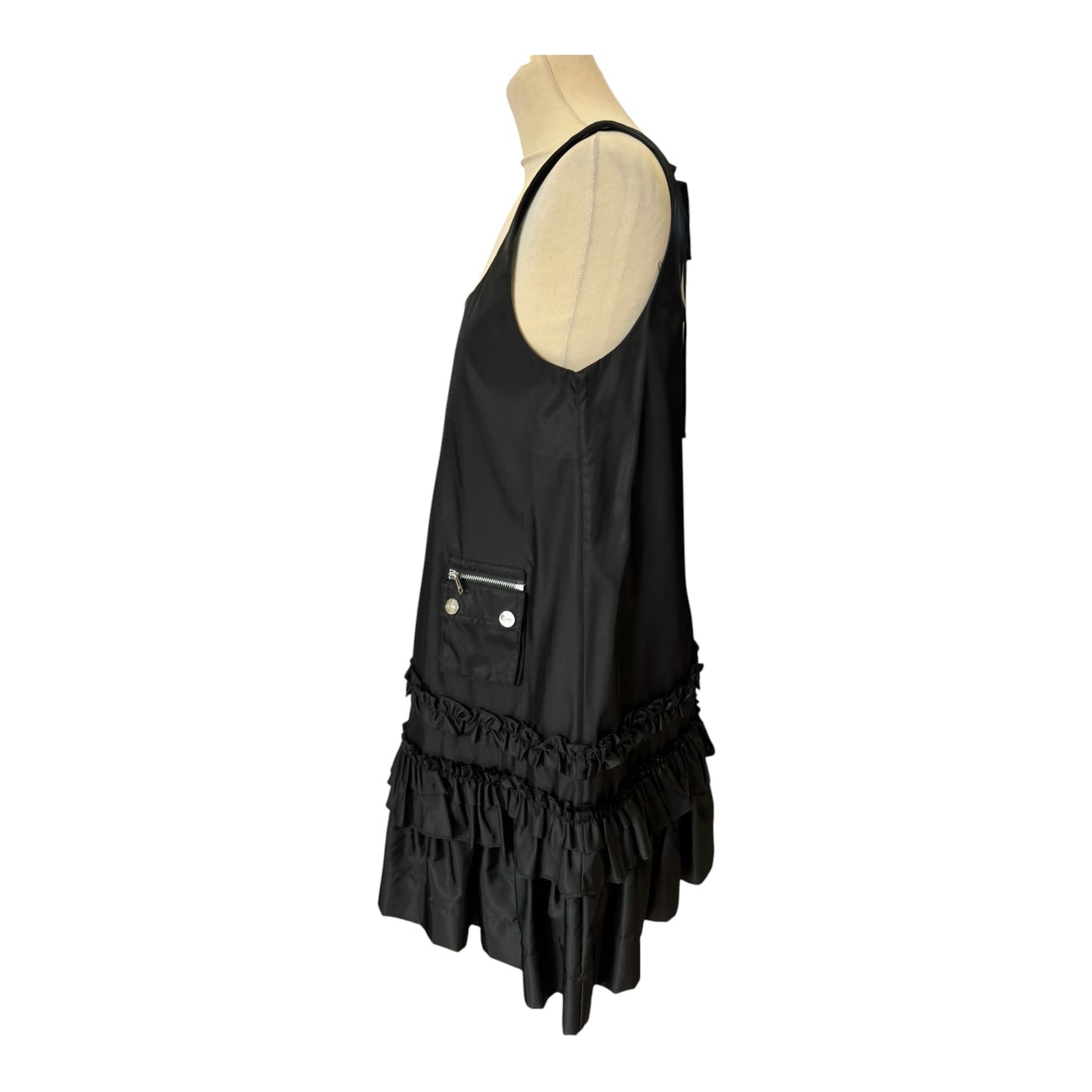 Ganni Duchesse Nylon Mini Dress - 10 - NEW