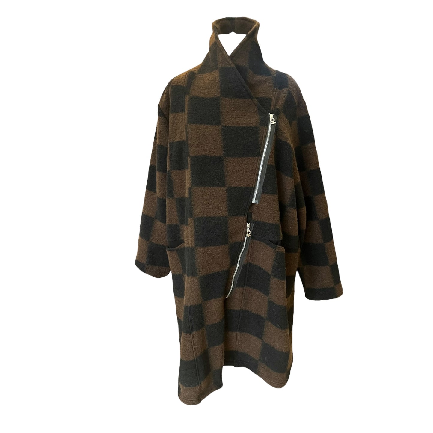 NEW My Soul Brown and Black Check Coat