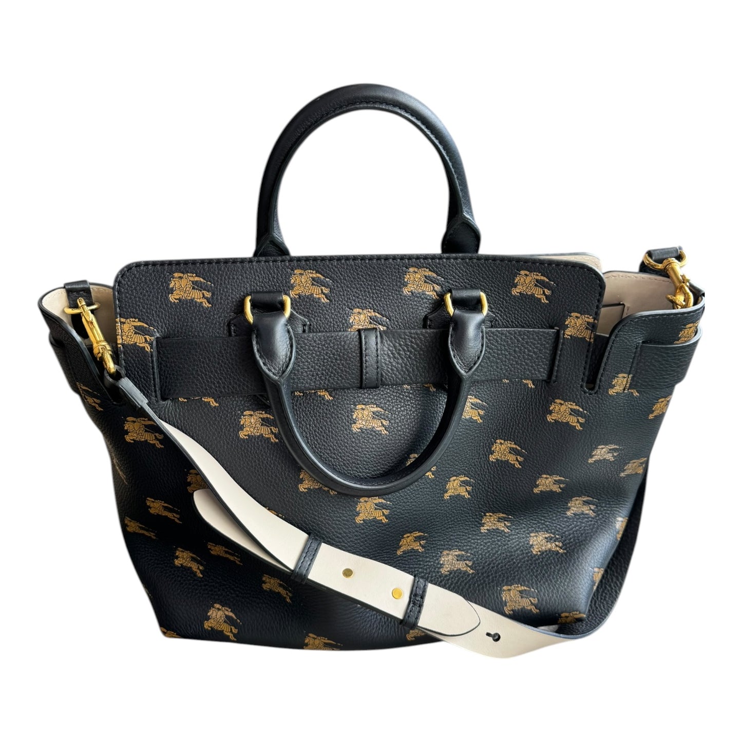 Burberry The Medium Equestrian Knight Leather Belt Bag