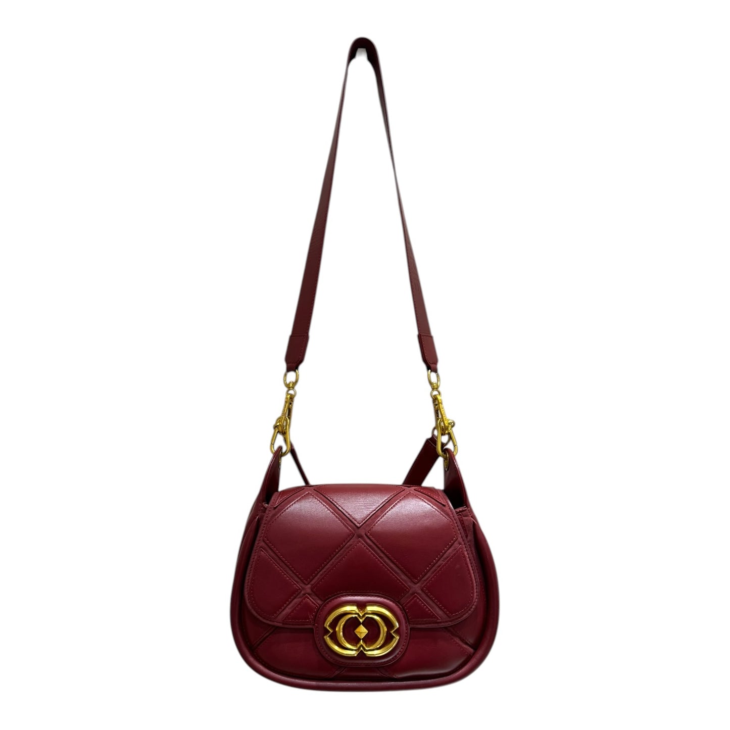 La Carrie Burgundy Bag with Two Straps