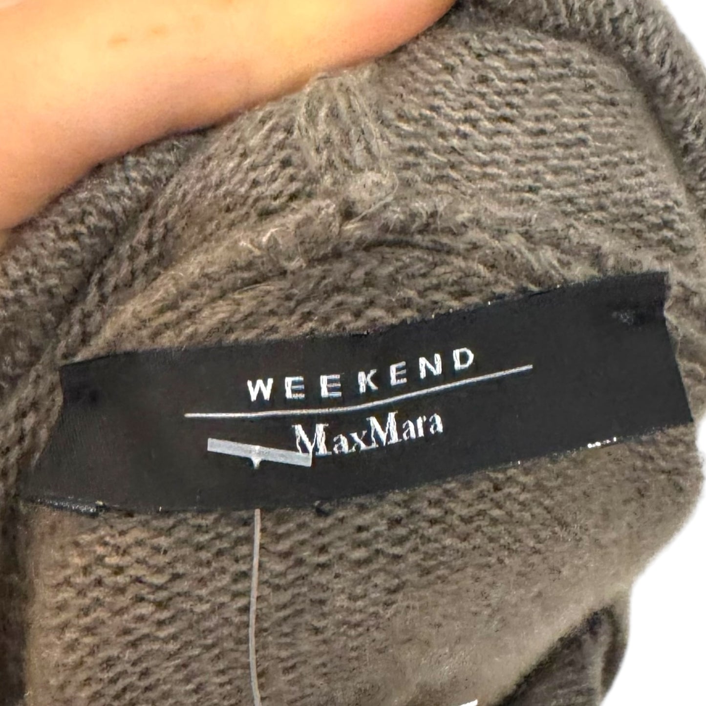 Weekend Max Mara Taupe Knit Hoodie - 14/16