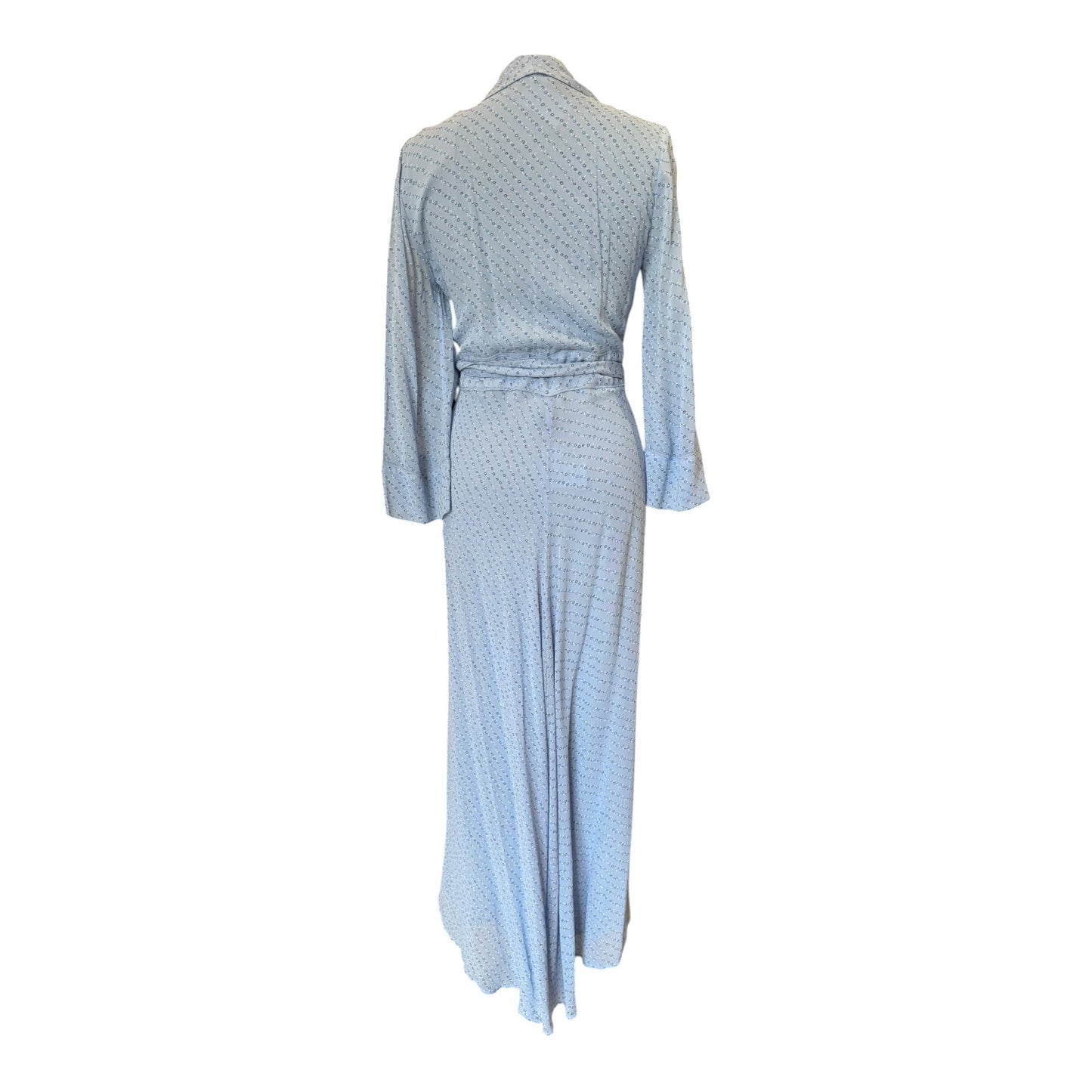 Ganni Georgette Blue Floral Dress - 10