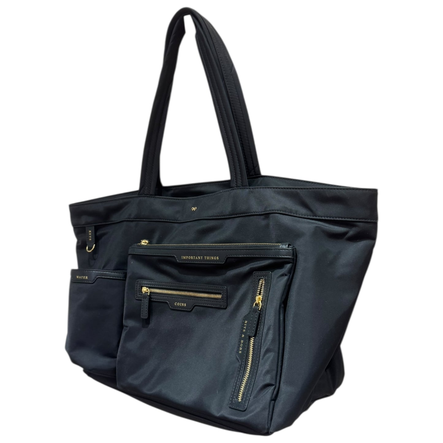 Anya Hindmarch Black E/W Multi Pocket Tote