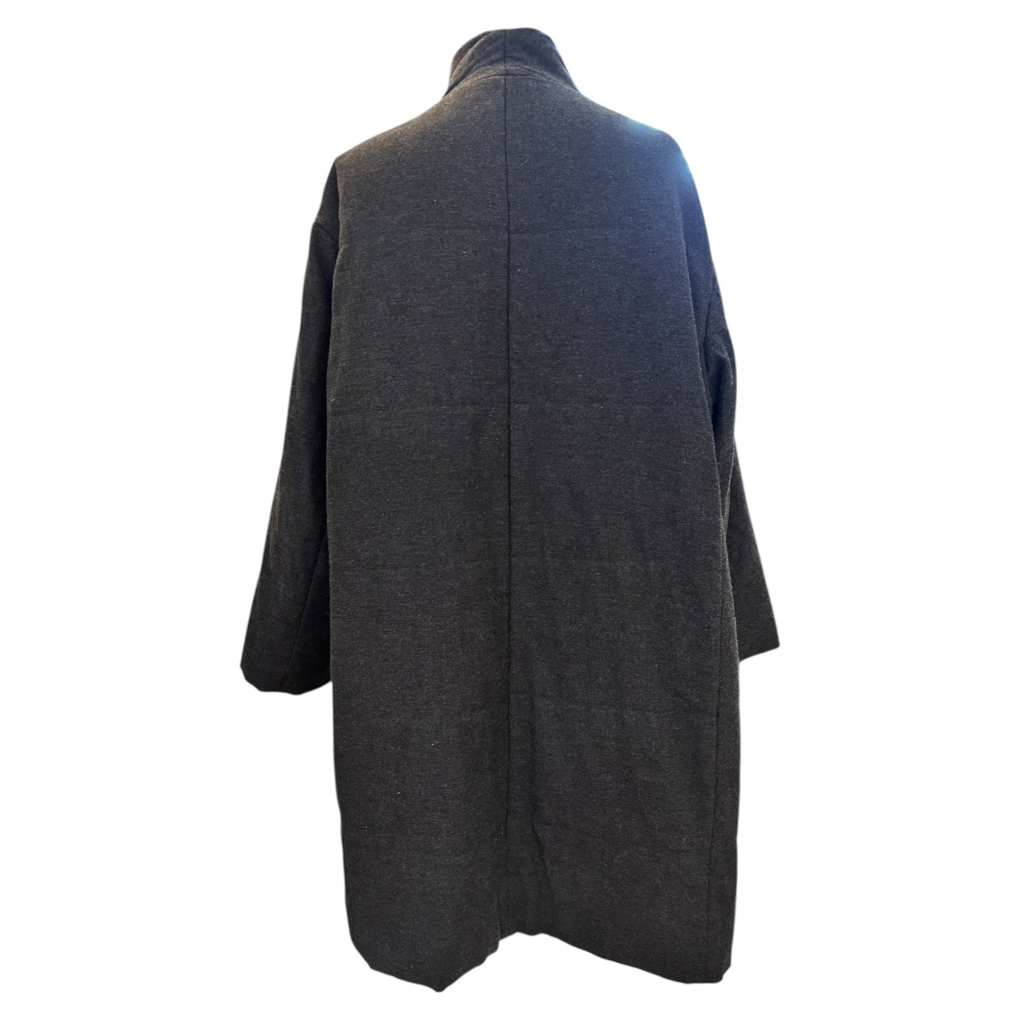 Toast Wool and Cotton Dark Grey Coat - 16/18