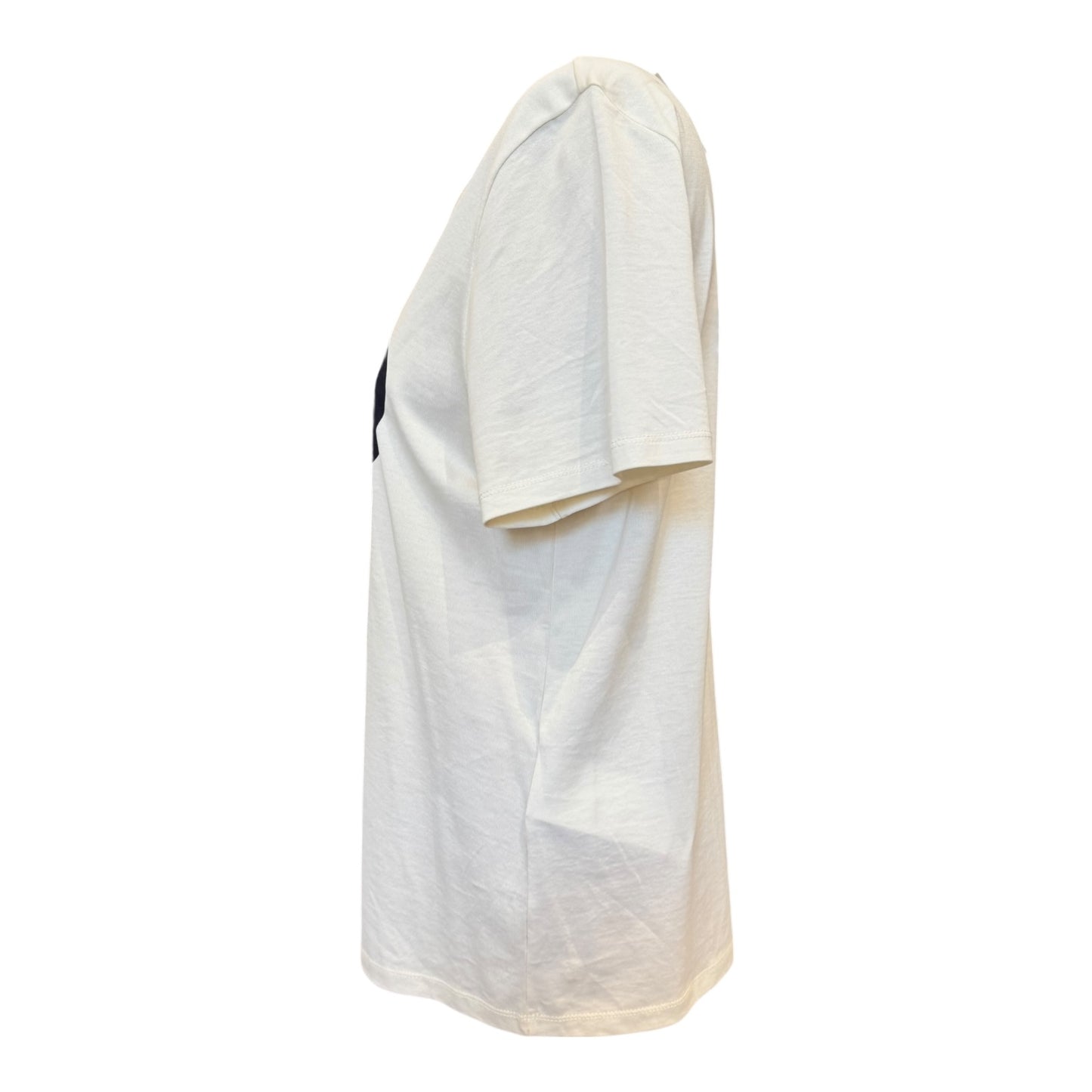 Weekend Max Mara Vello Mon Amour Cream Navy T Shirt - 10