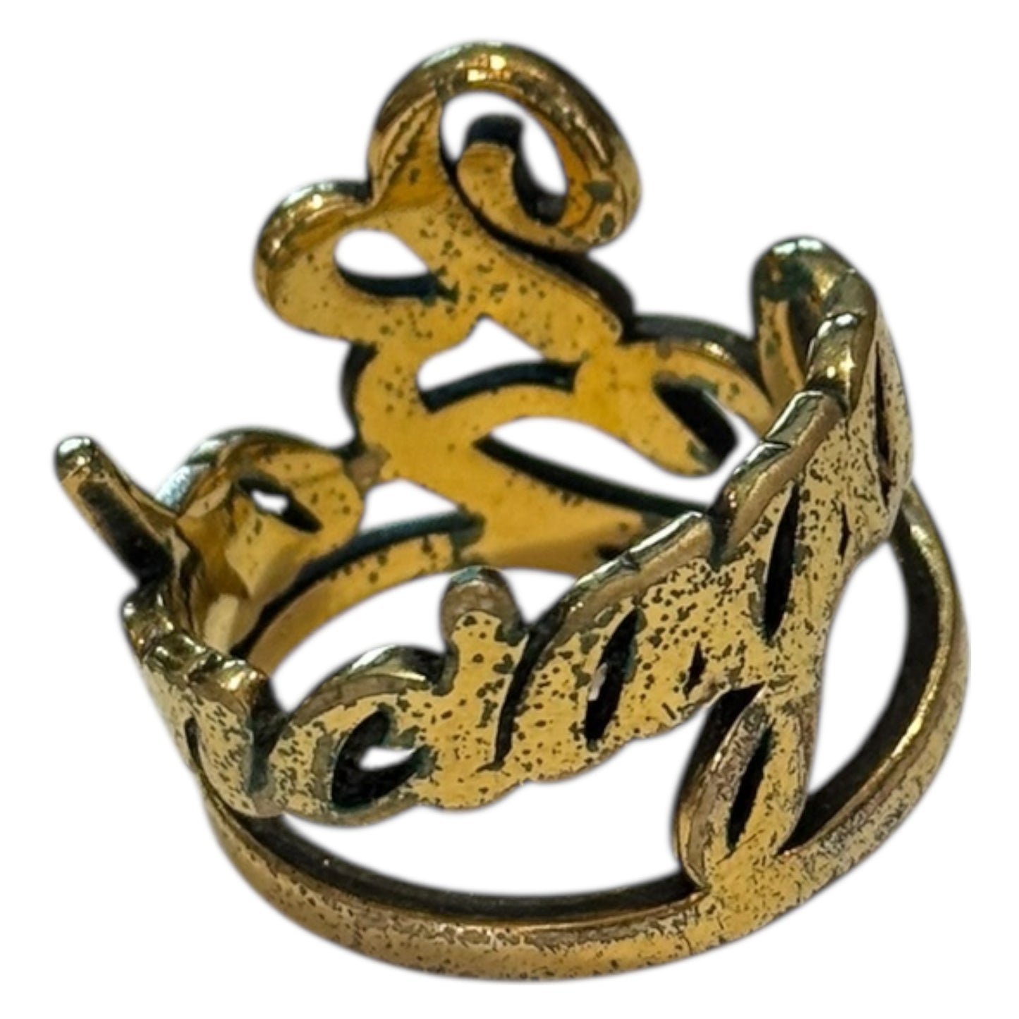 Balenciaga Typo Logo Ring - 62 / T.5