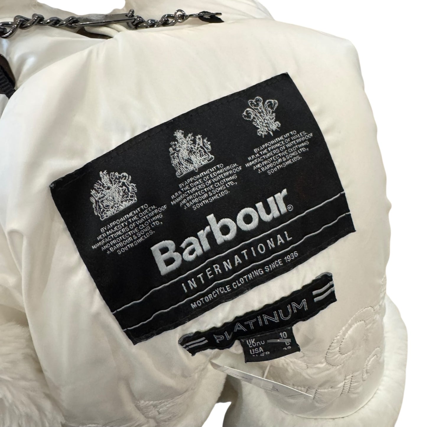 Barbour White Padded Jacket - 10