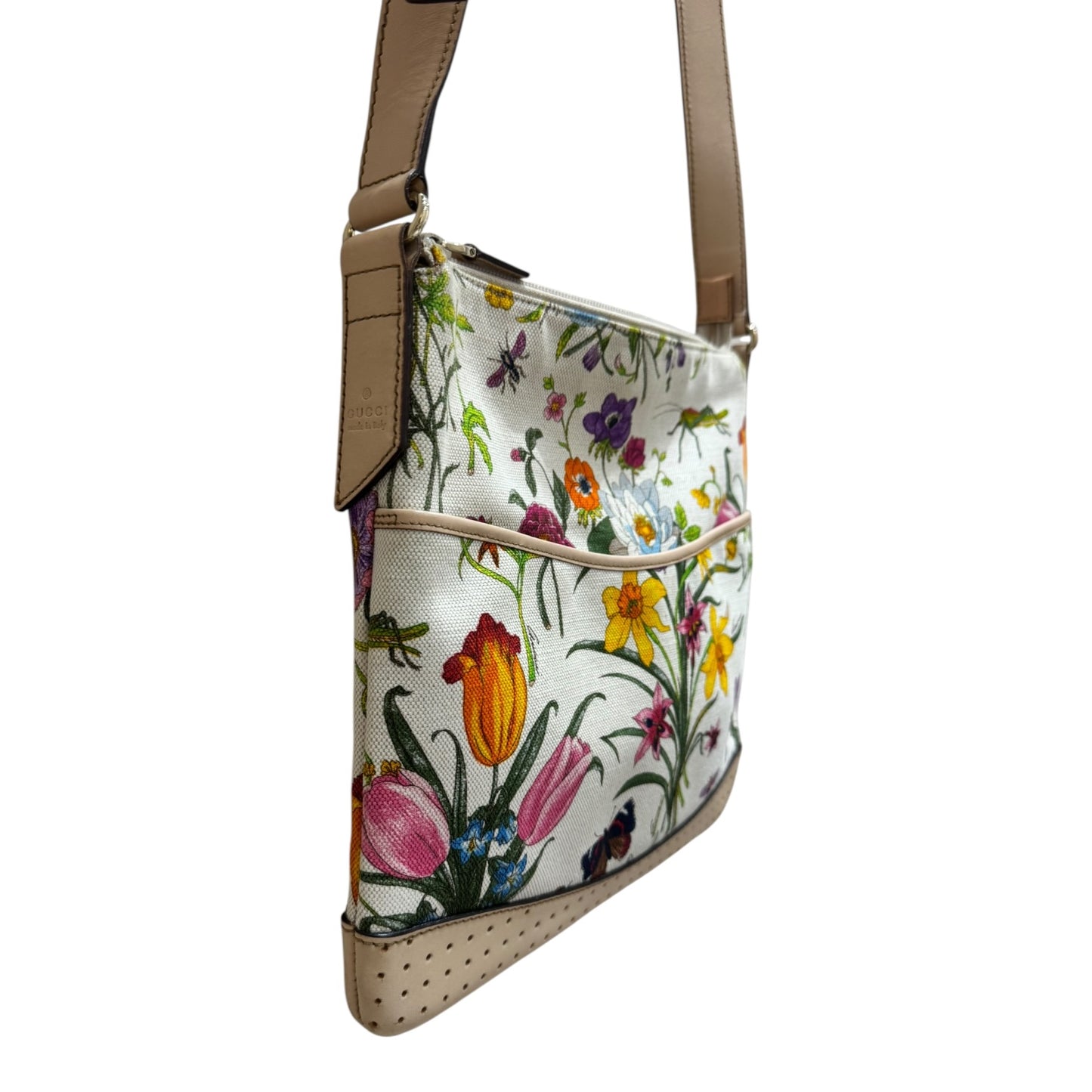 Gucci Floral Messenger Cross Body Bag