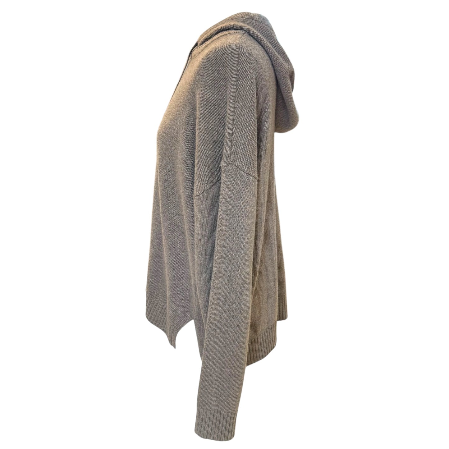 Weekend Max Mara Taupe Knit Hoodie - 14/16