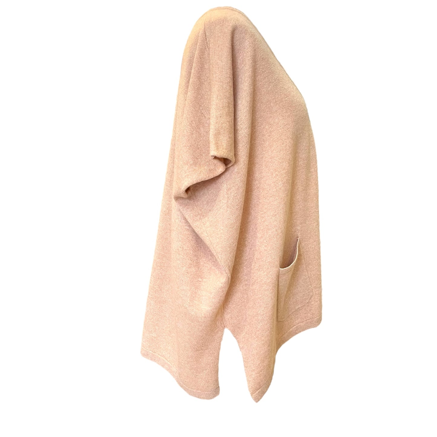 NEW Caroline Peach Cashmere V Neck Jumper