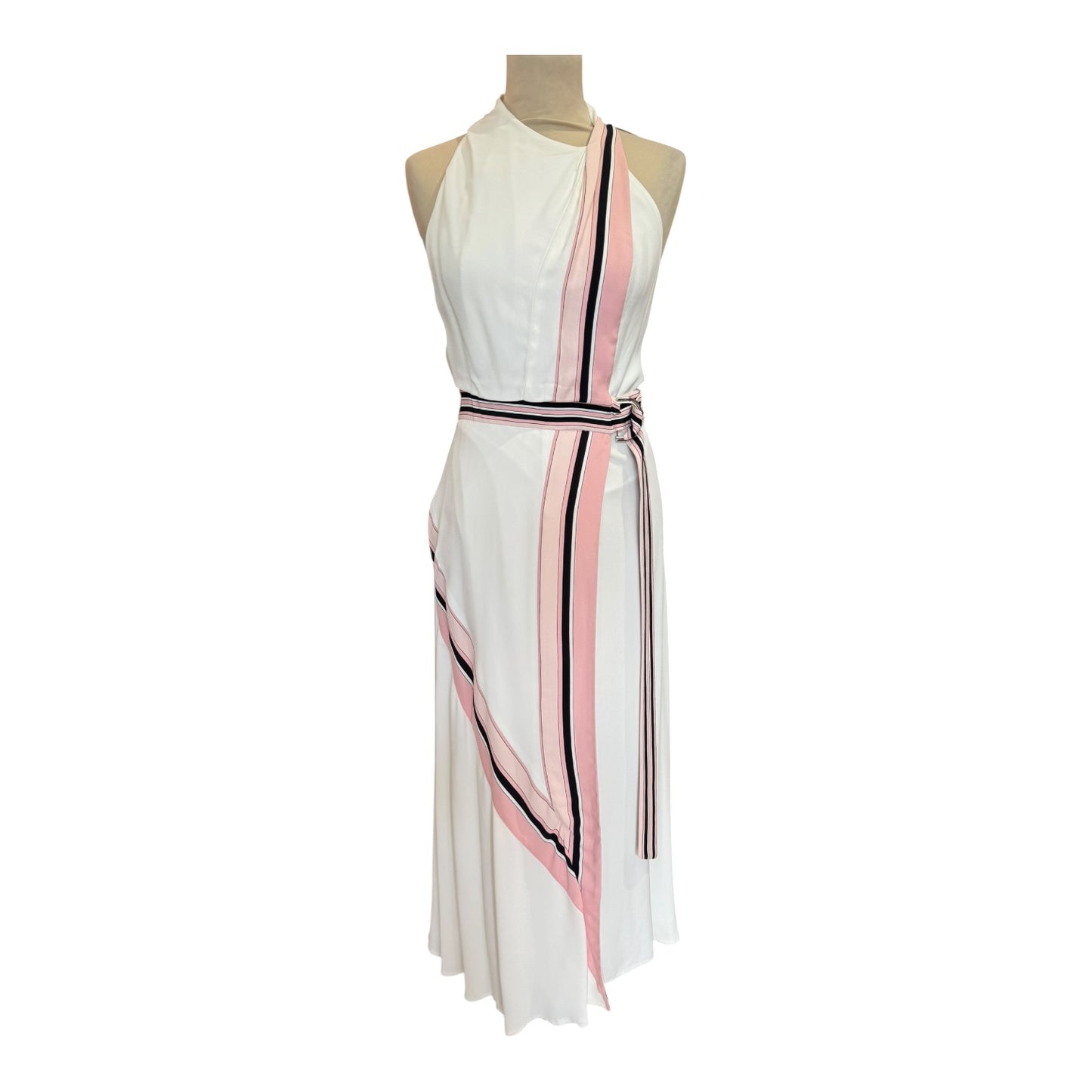Reiss Iris Striped Halter Midi Dress - 4/6