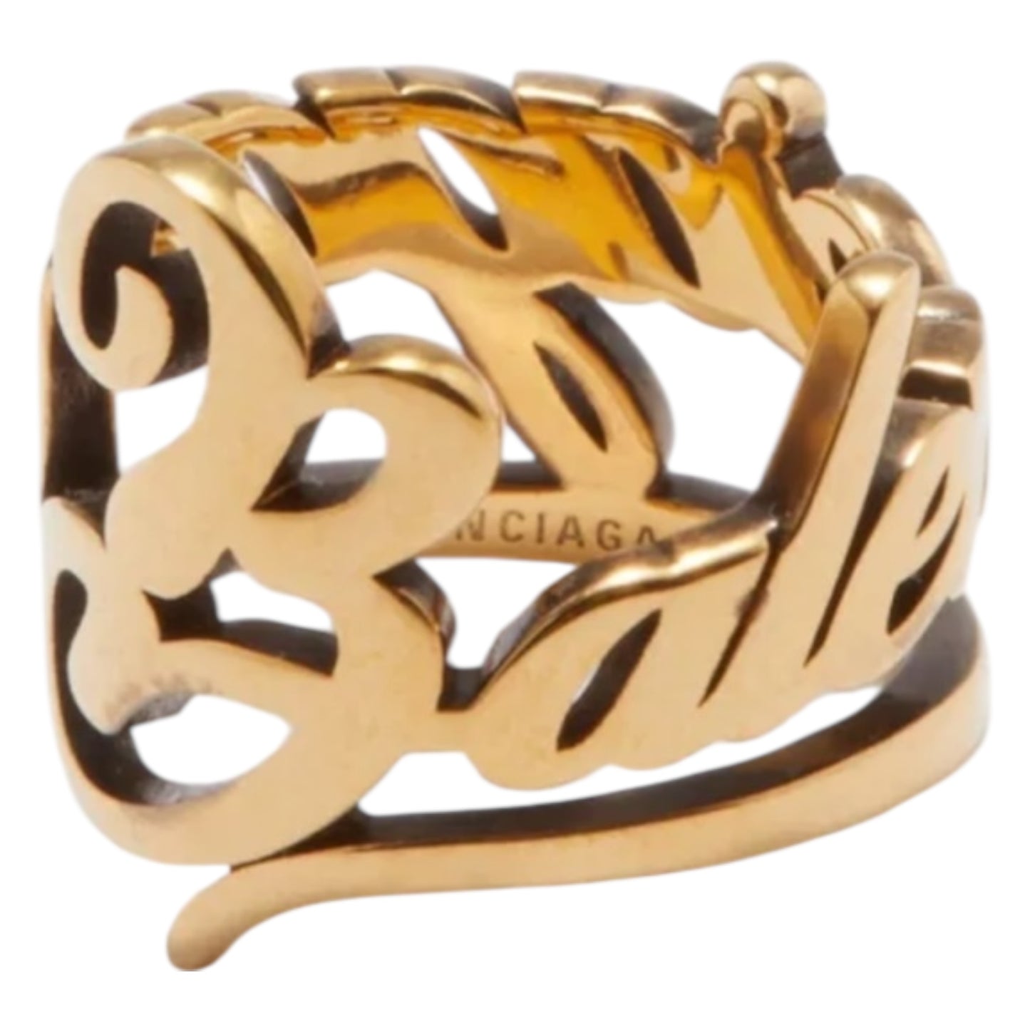 Balenciaga Typo Logo Ring - 62 / T.5