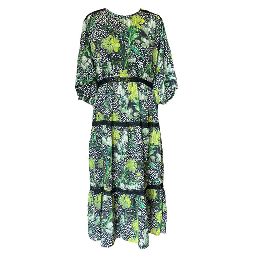 Hope and Ivy Green Pattern Dress -  10