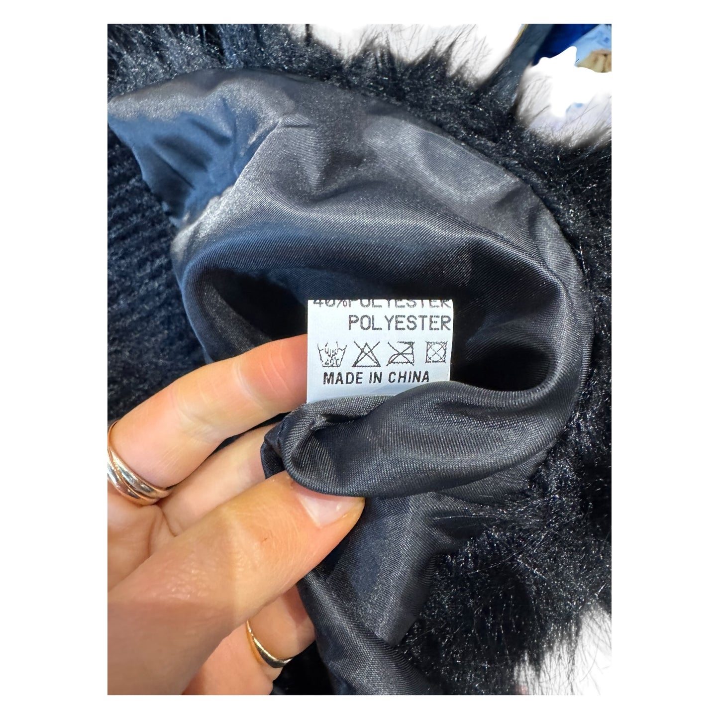 Yu & Me Black Fluffy Cardigan - 10/12