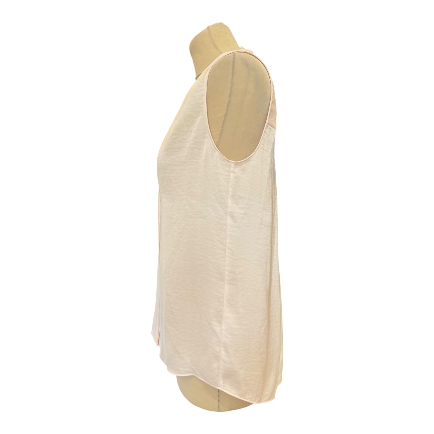 White Label Pink Sleeveless Satin Top - 8 - NEW
