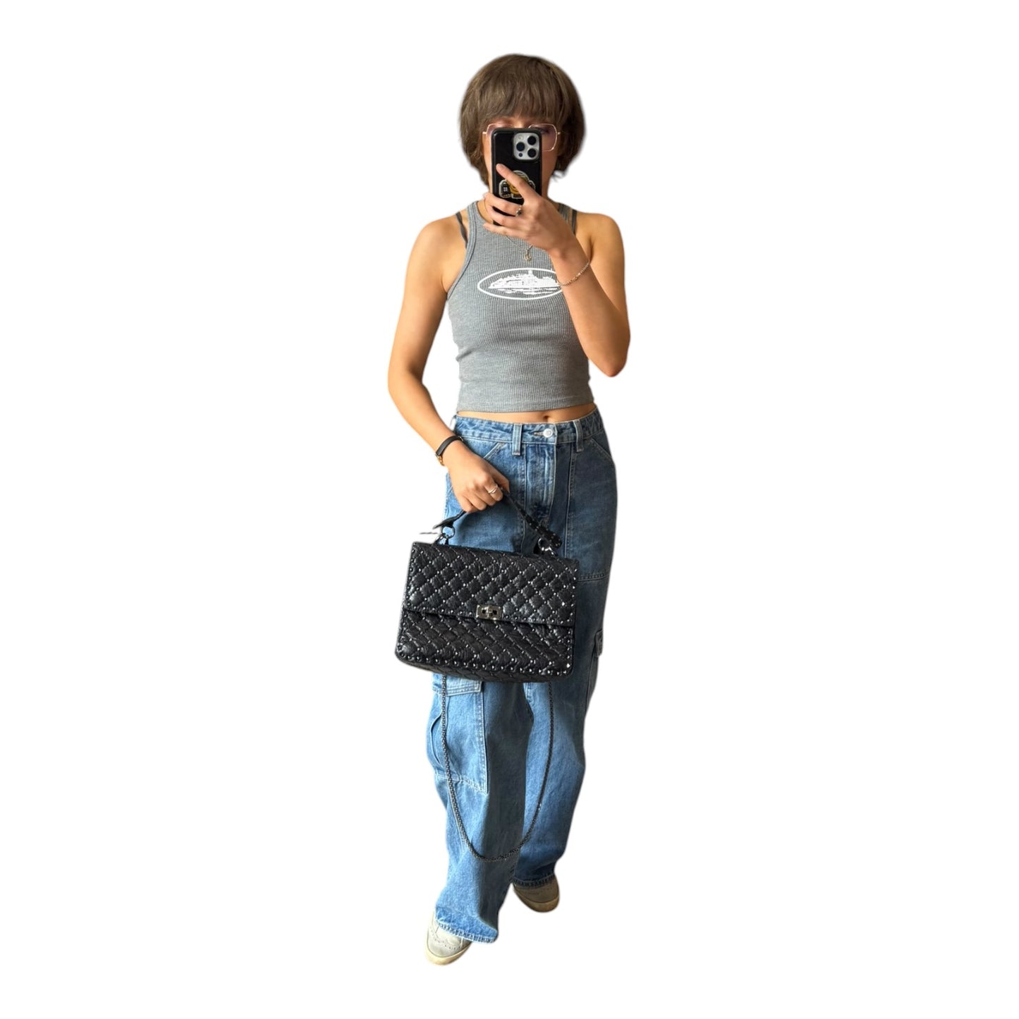 Valentino Garavani Black Rockstud Bag