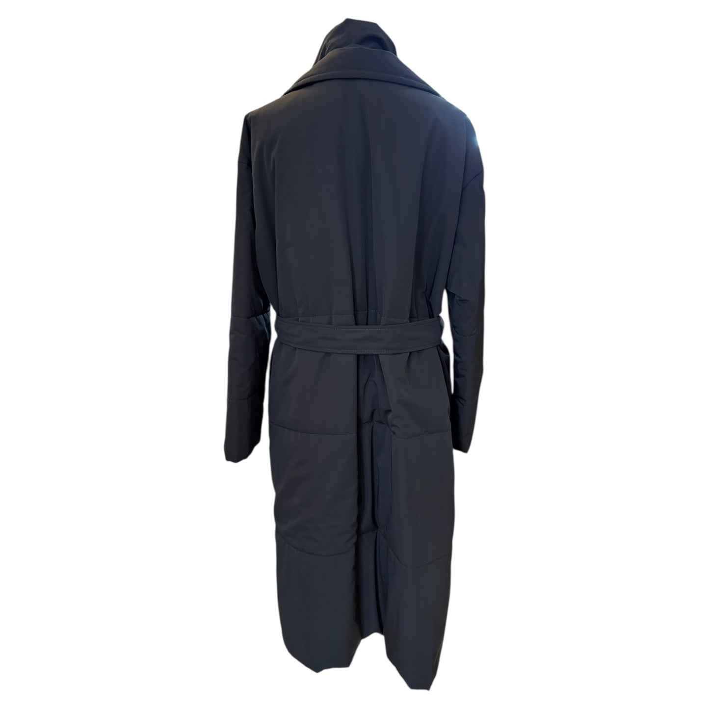 Marella Sport Black Coat with Detachable Ruffle Neck - 16