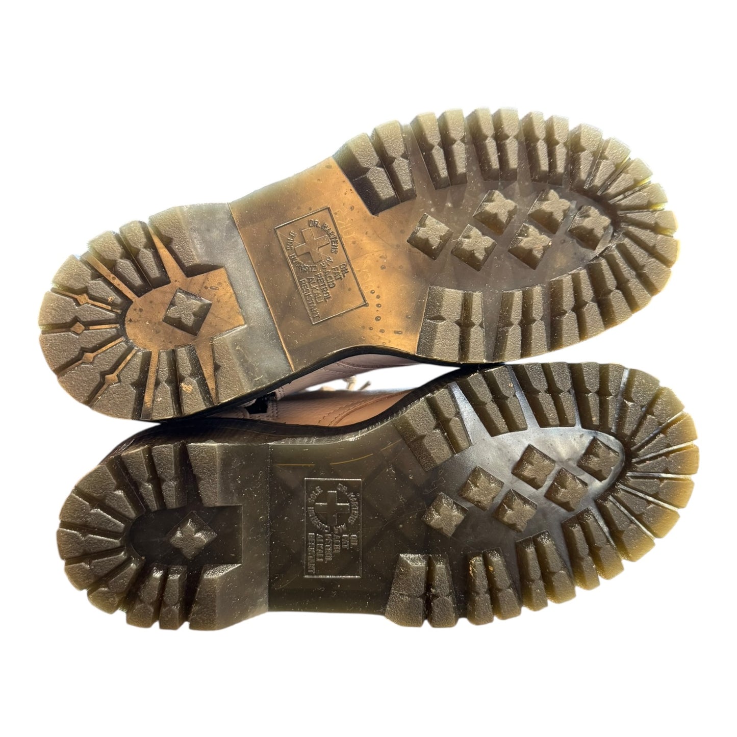 Dr Marten Jadon III Soft Leather Platform Boots in VINTAGE TAUPE - 38 / 5