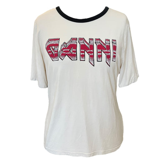 Ganni Cream T Shirt