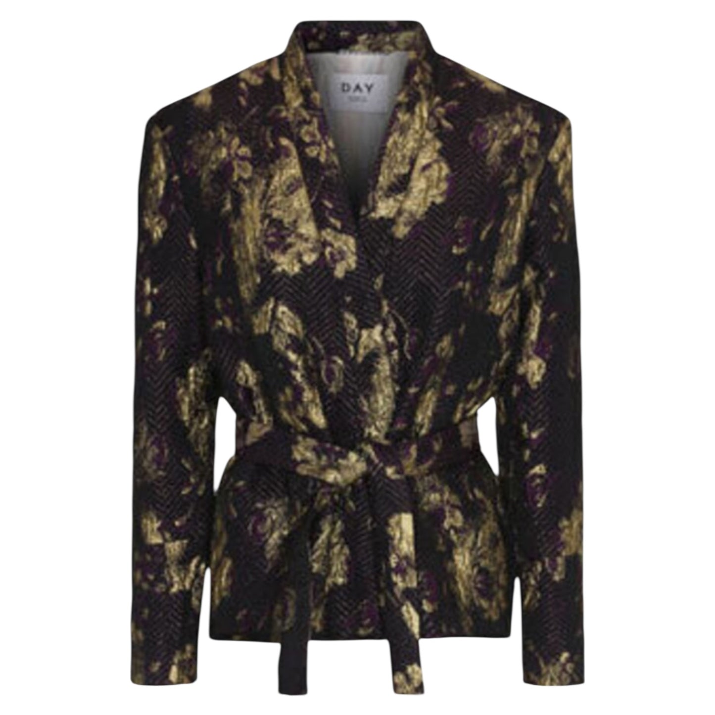 Day Birger et Mikkelson Purple and Gold Brocade Jacket - 10/12