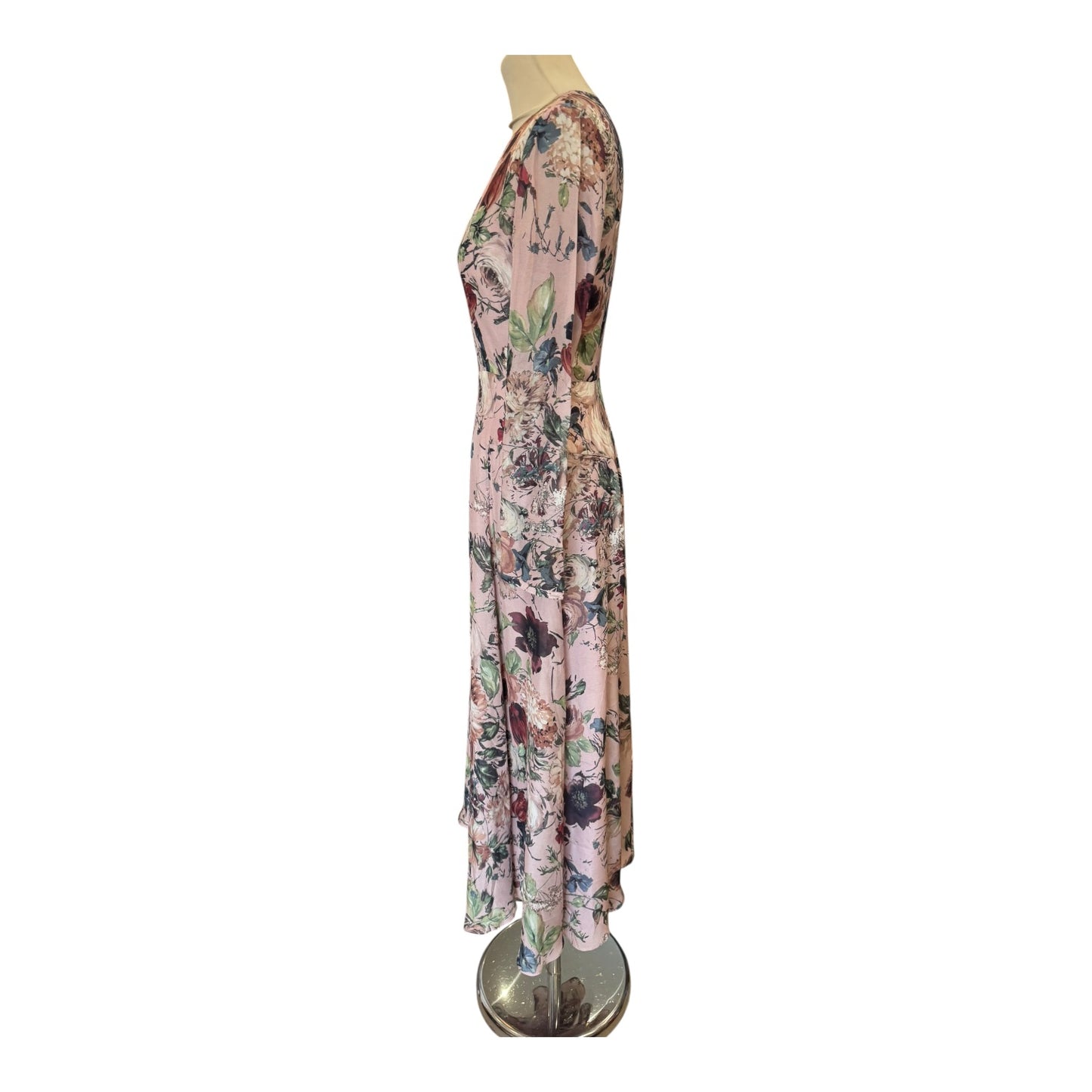 Hobbs Rosabelle Pink Silk Dress - 8