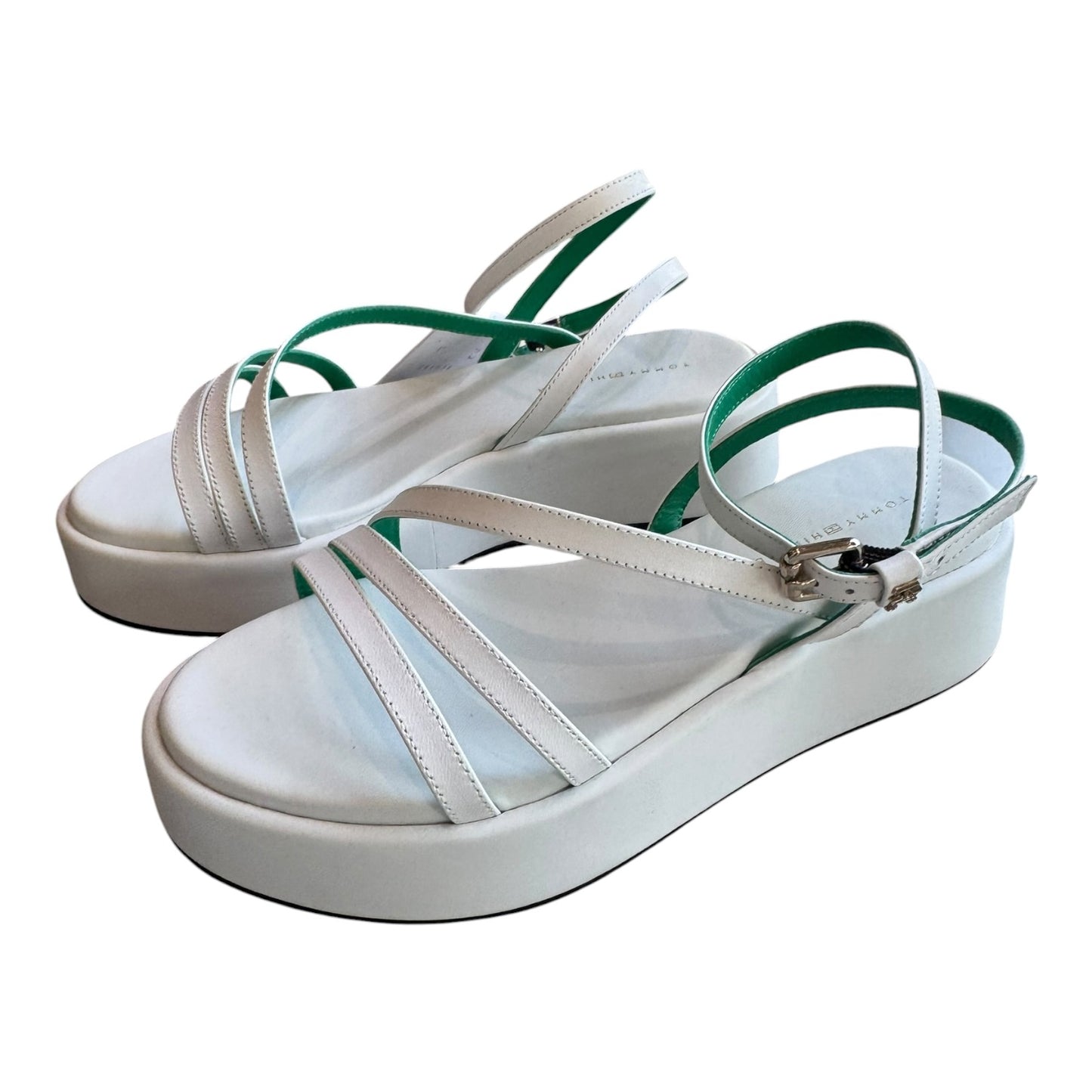 Tommy Hilfiger White Platform Sandals - 37/4 - NEW