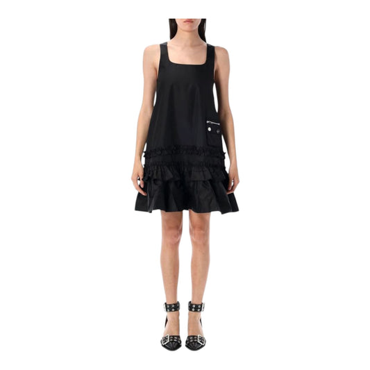 Ganni Duchesse Nylon Mini Dress - 10 - NEW