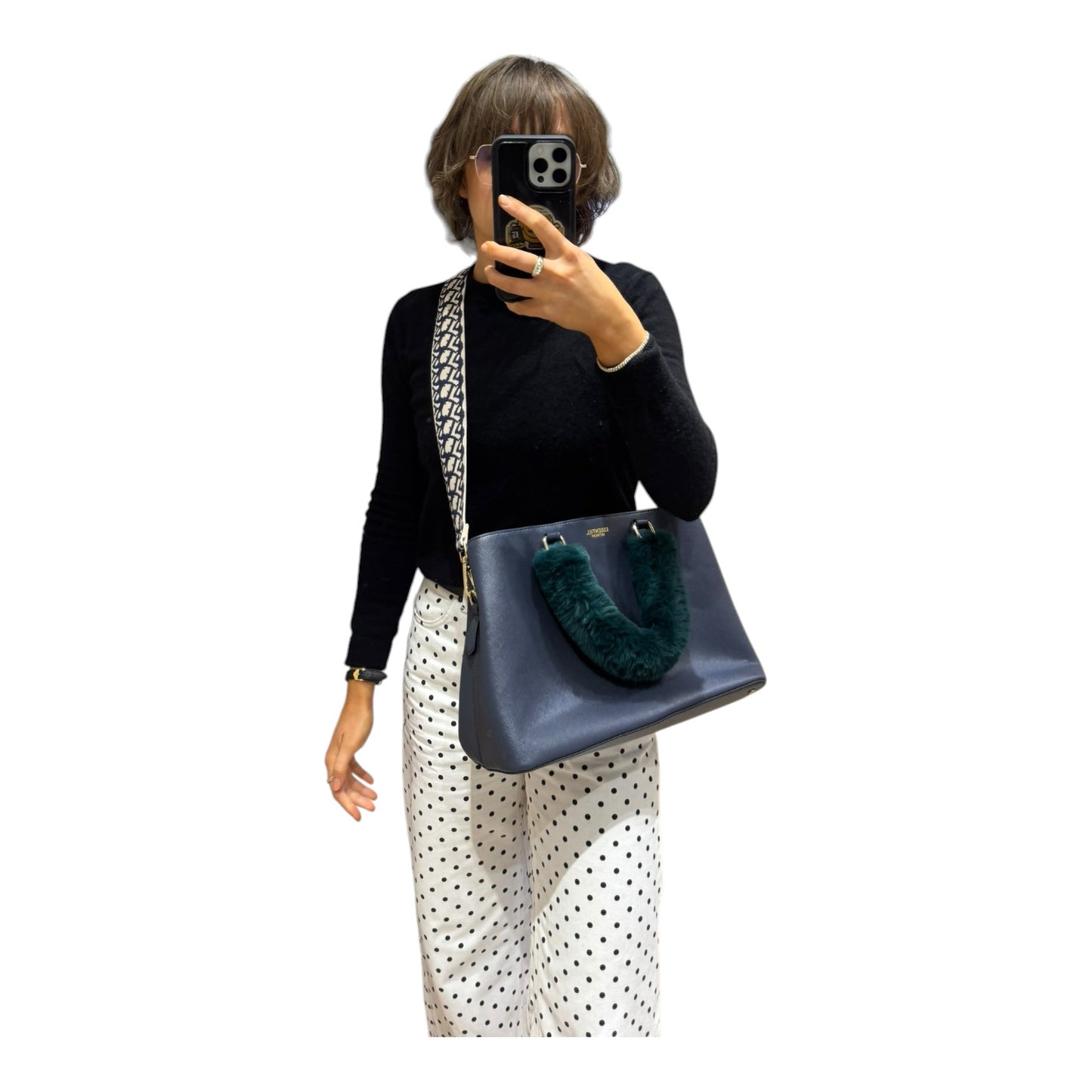Essentiel Antwerp Blue Fluffy Handle Bag