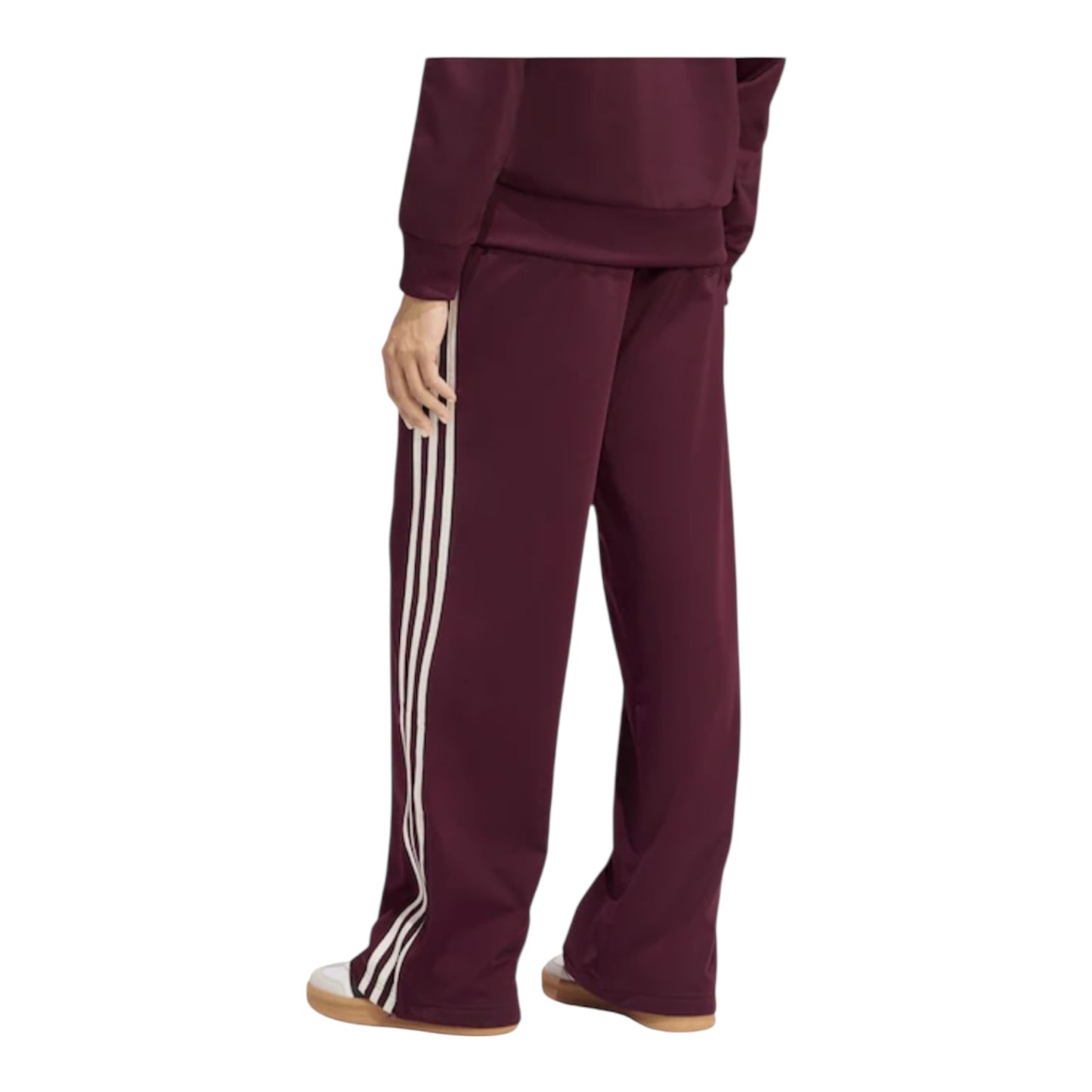 Adidas Burgundy Firebird Loose Trackpants - 8