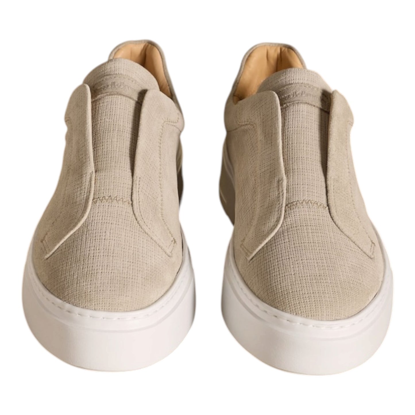 Russell & Bromley Neutral Park Mid Flatform Laceless Trainers - 37/4 - NEW