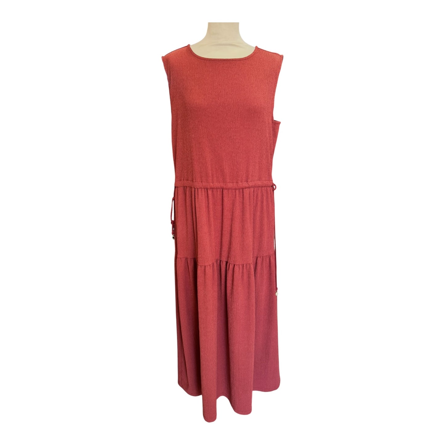 Jigsaw Brown Fine Crinkle Jersey Maxi Dress - 16