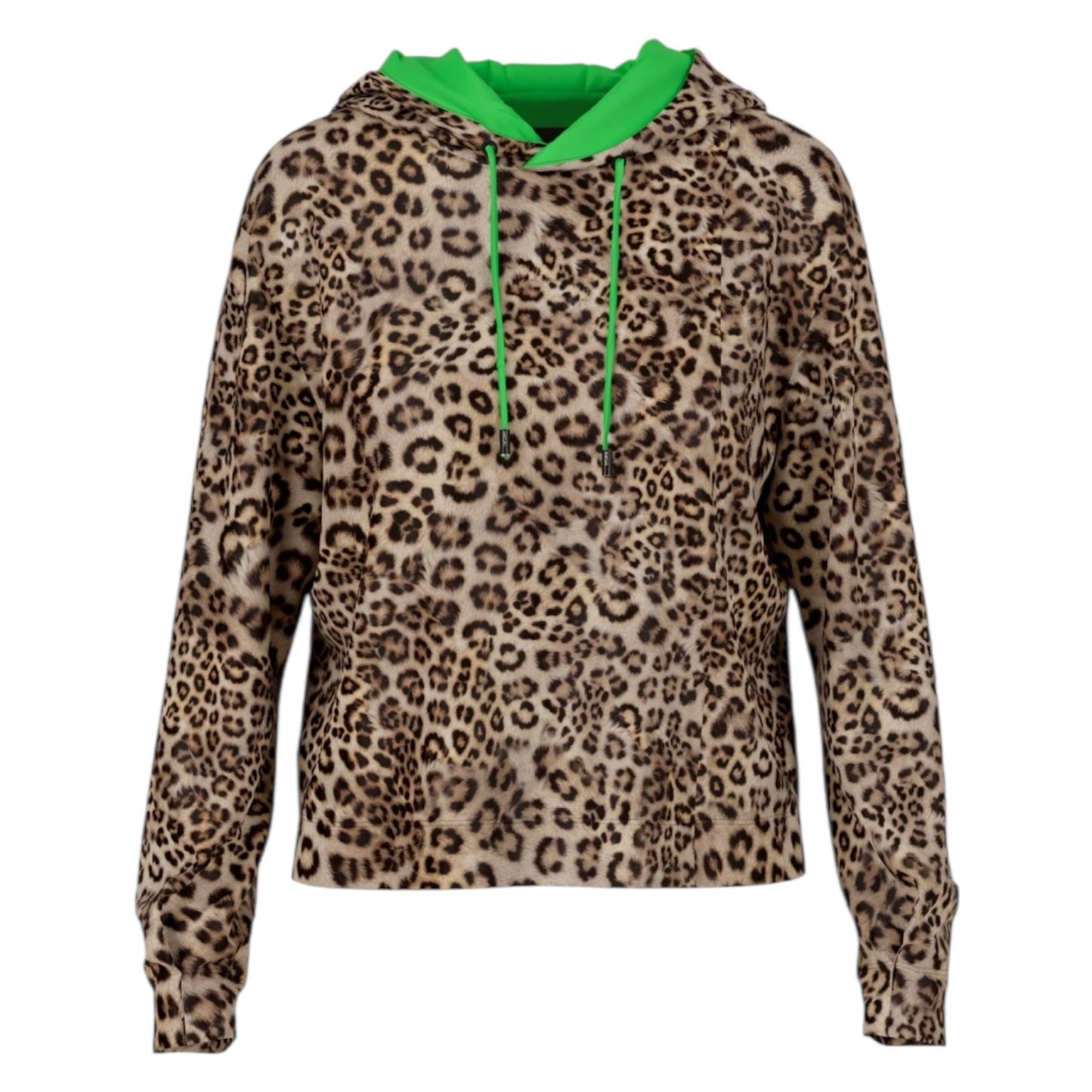 Marc Cain Leopard Print Hoodie - 14 - NEW
