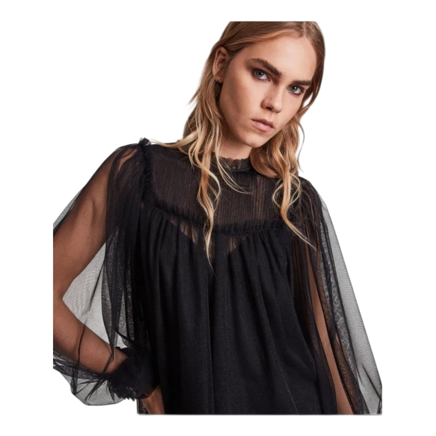 All Saints Perri Tulle Top - 12