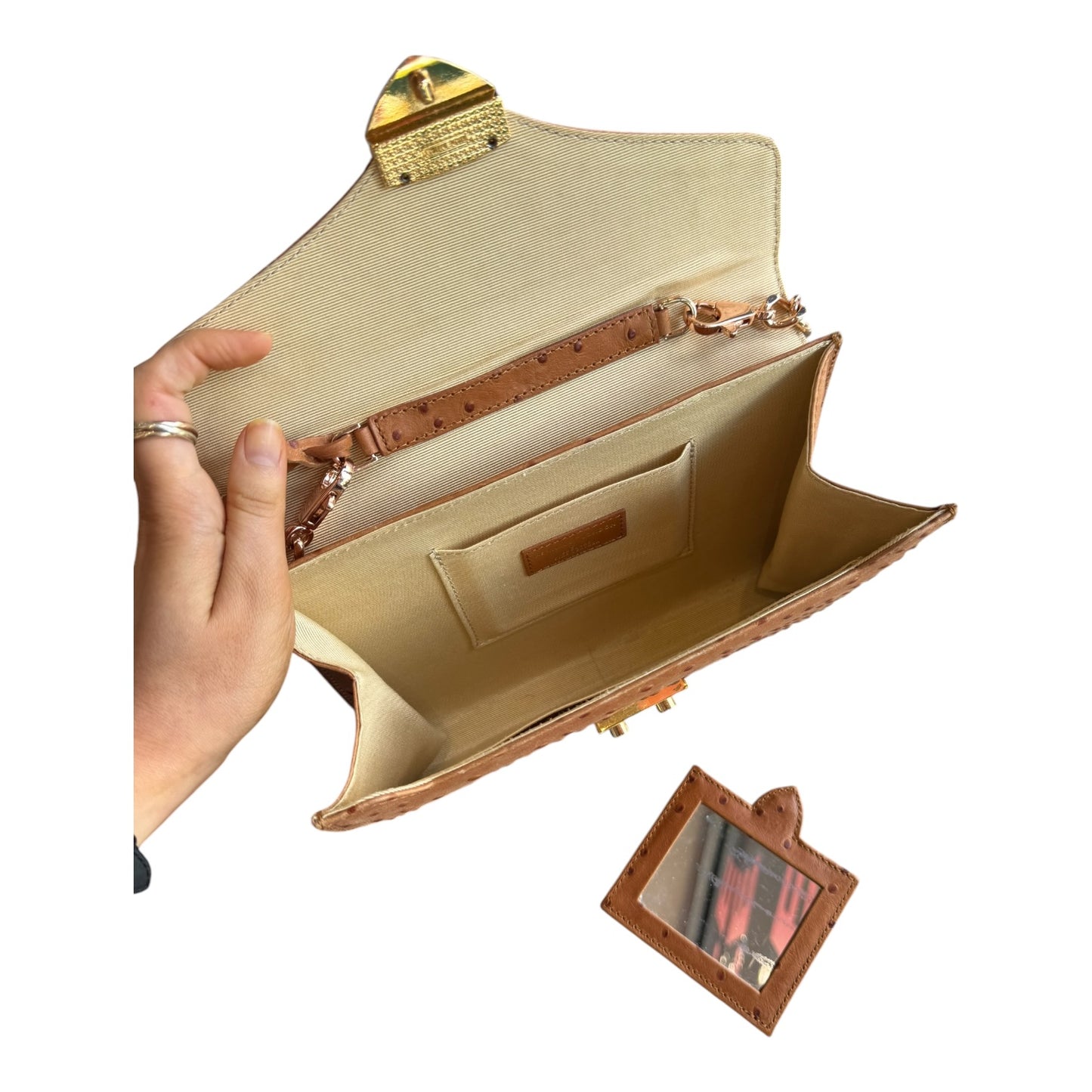Aspinal Ostrich Skin Wallet