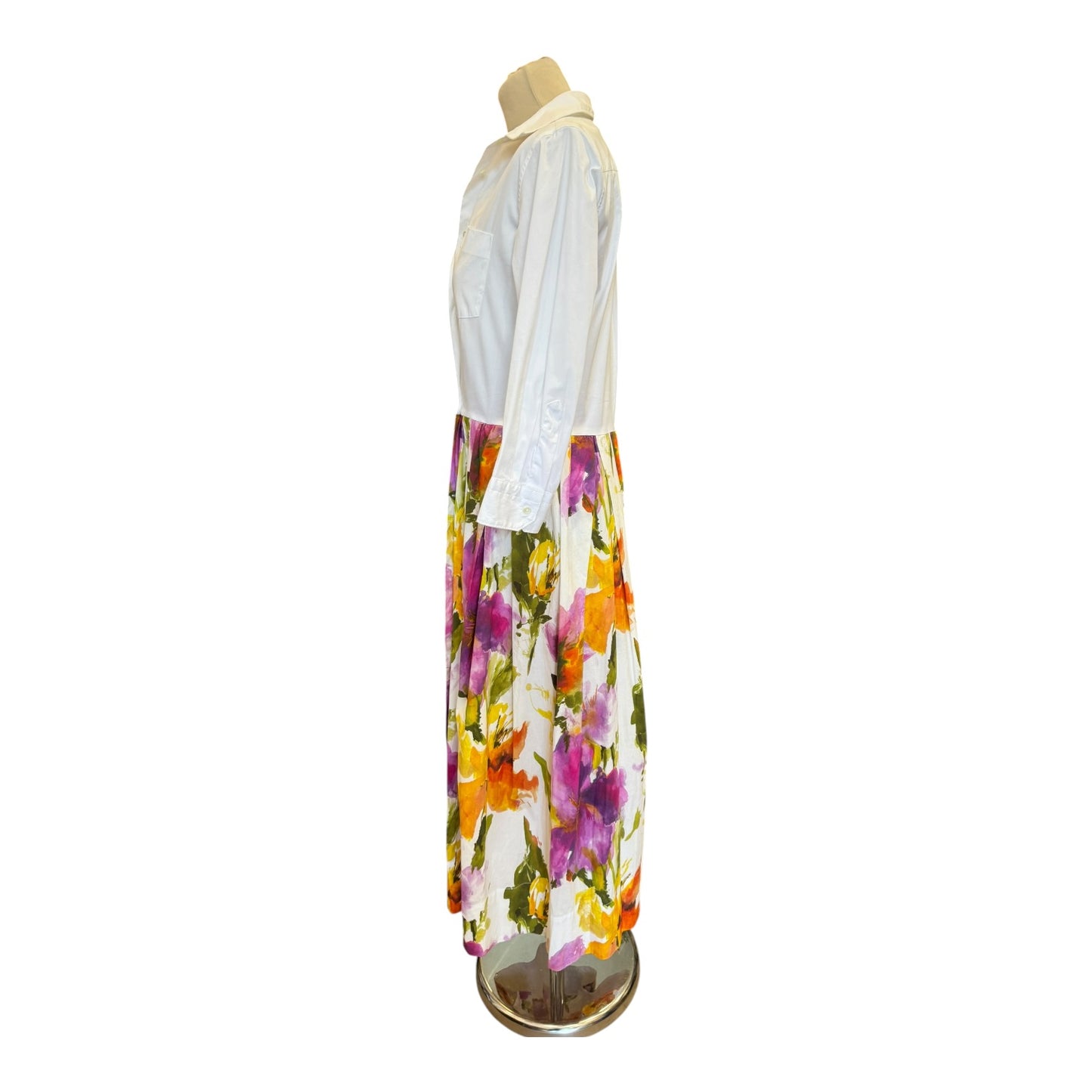 Sara Roka Floral Shirt Dress - 12