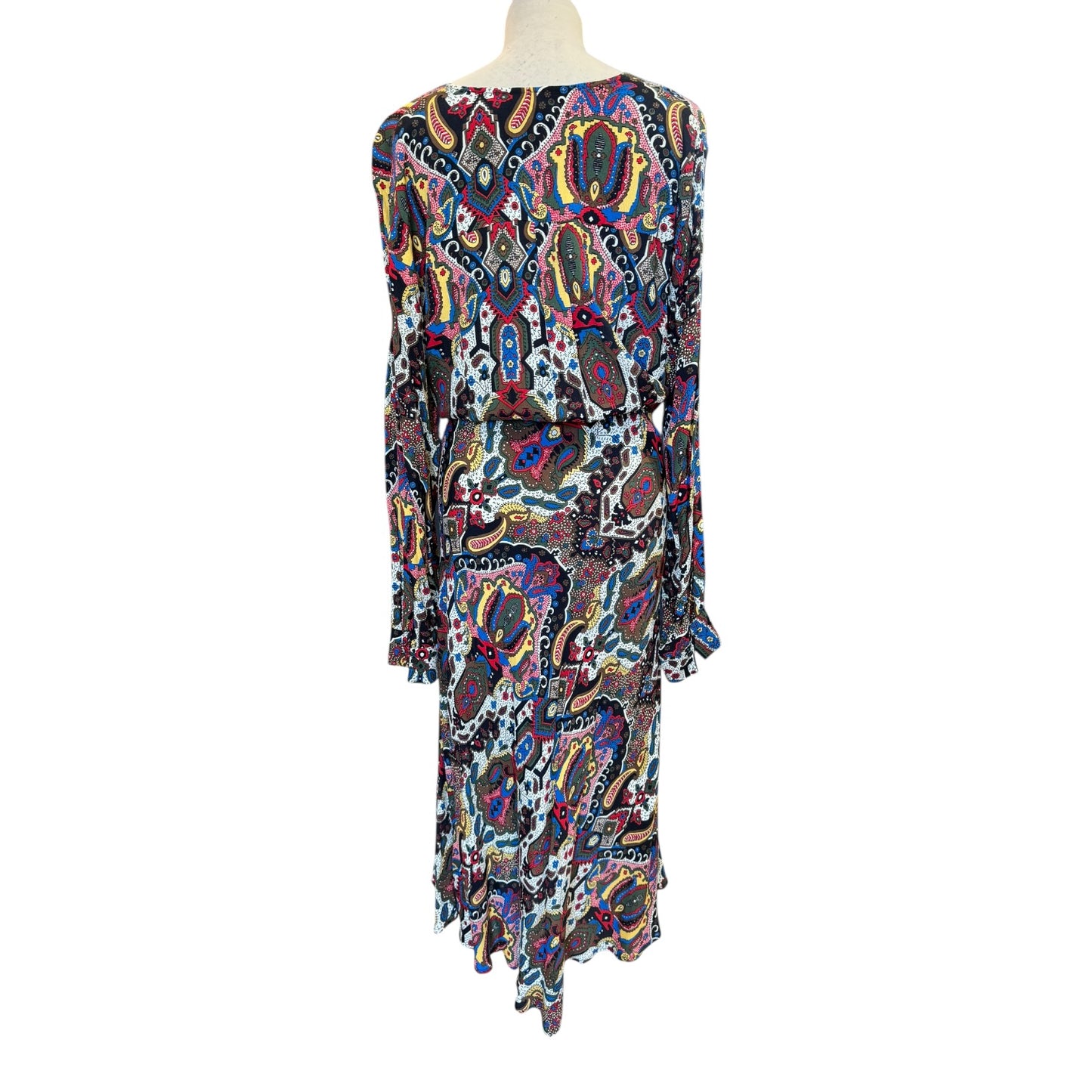 Emme Paisley Print Midi Dress - 14
