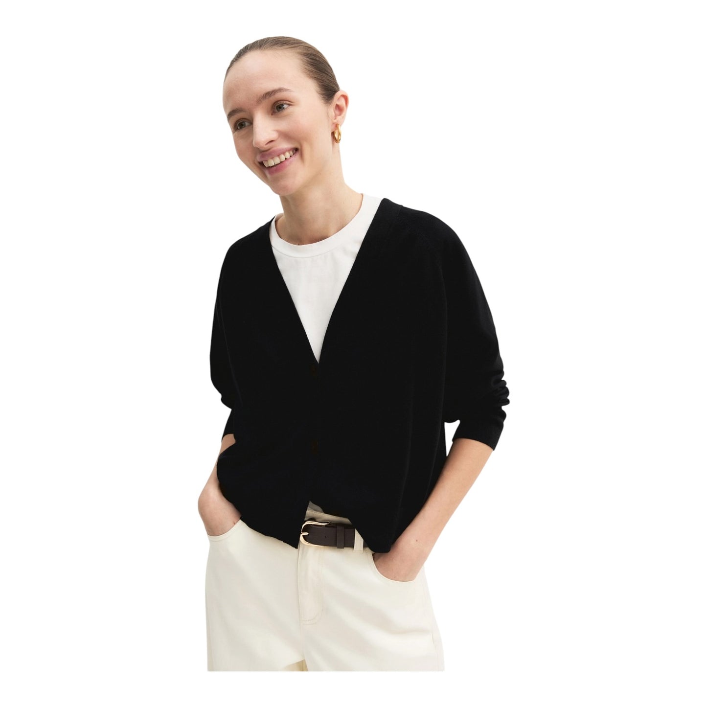 Emme Black Crop Cardigan - 10