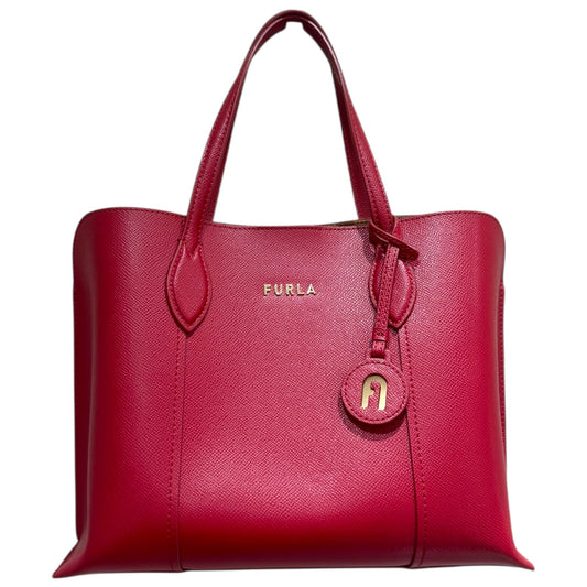 Furla Vittoria M Tote Bag in Maroon