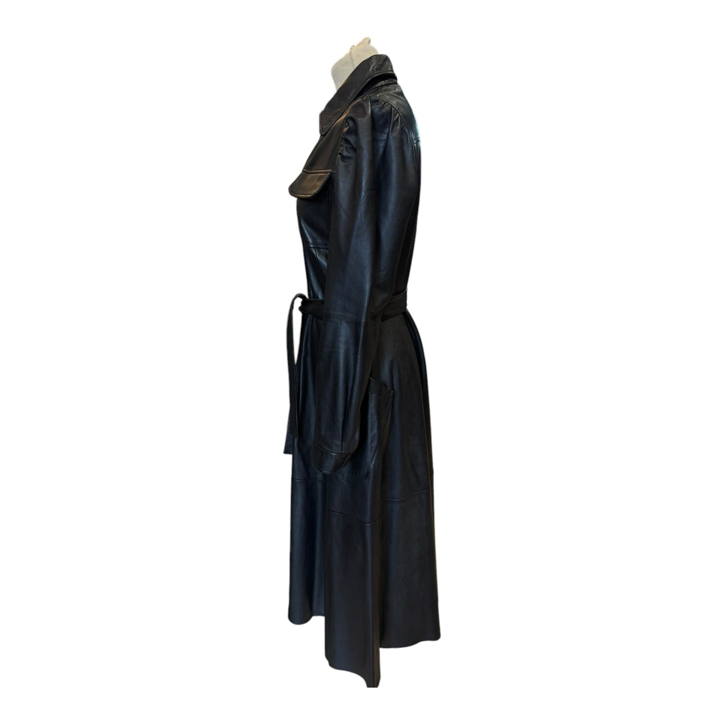 Riani Leather Shirt Dress - 10