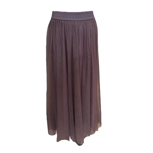 Fabiana Filippi Brown Net Midi Skirt - 10