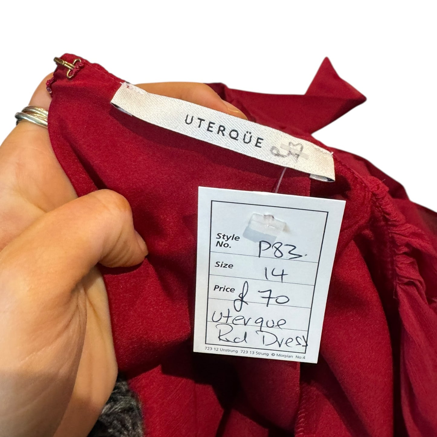 Uterque Red Lace Dress - 14