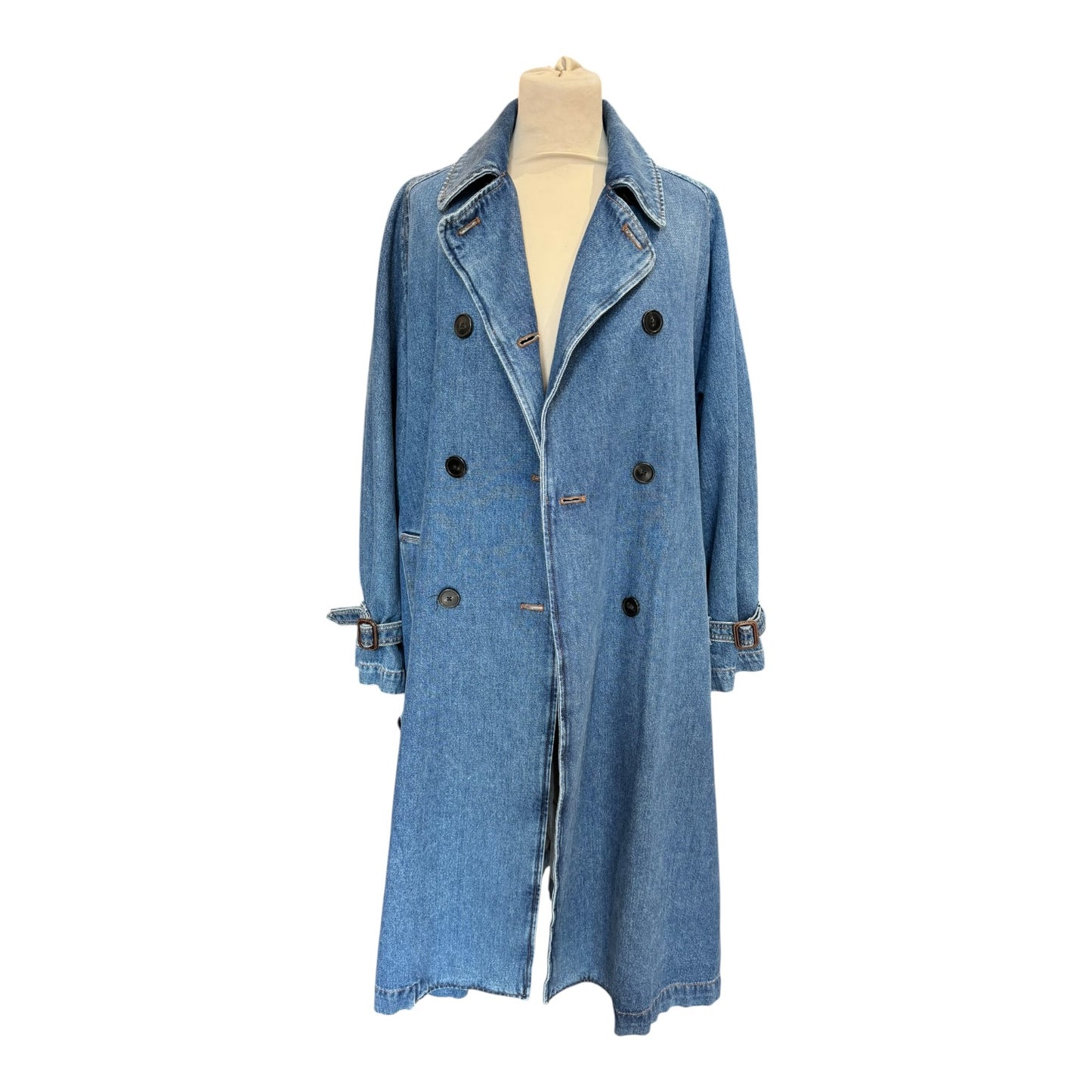 Max Mara Denim Trench Coat - 10