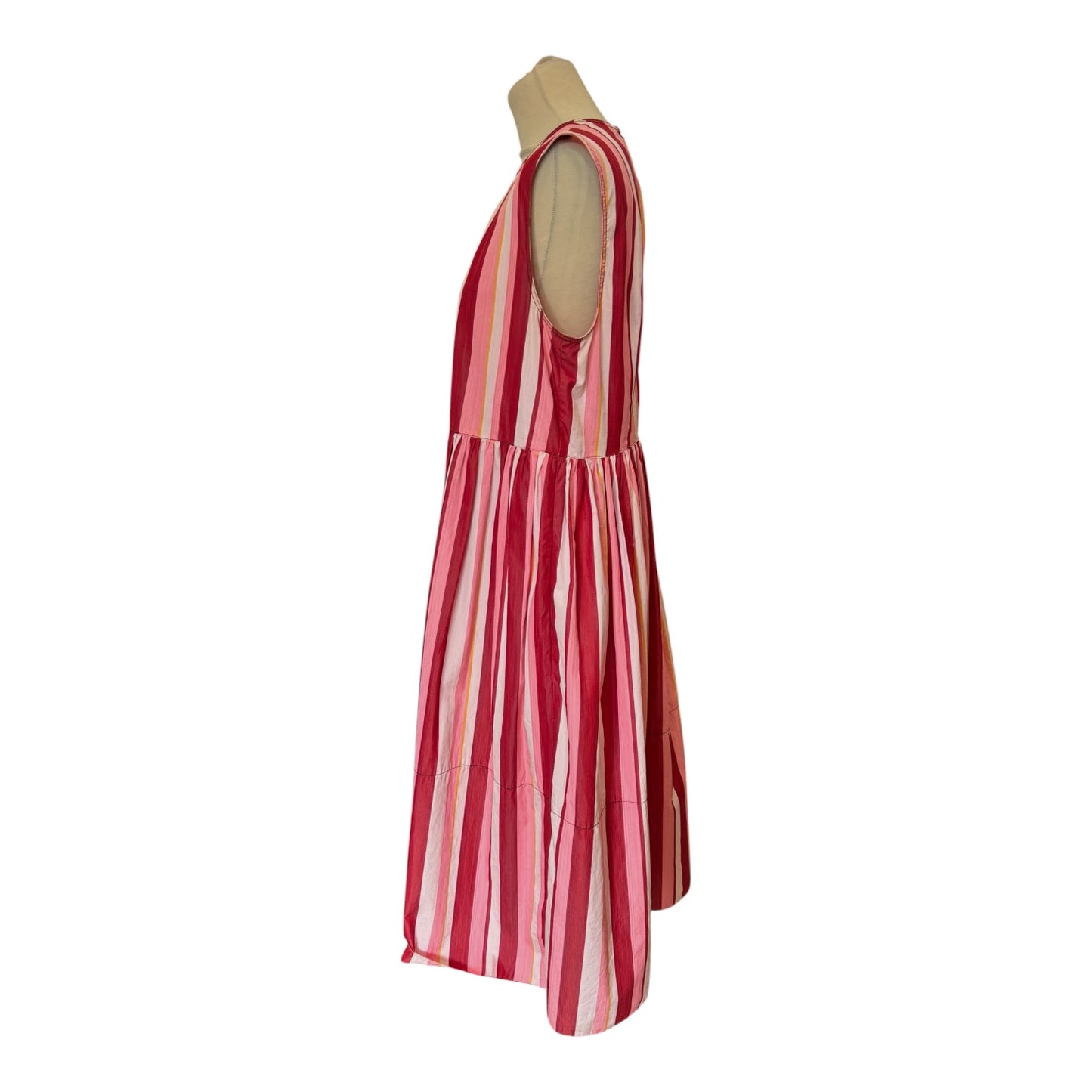 Marni Pink Stripe Midi Dress - 12