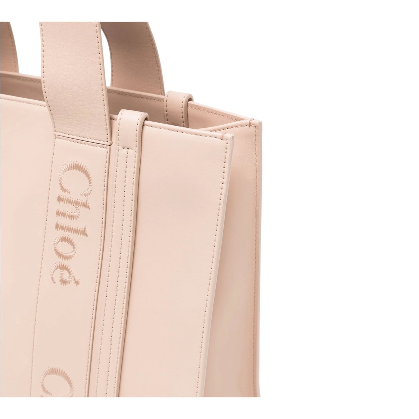 Chloe Leather Woody Tote Bag