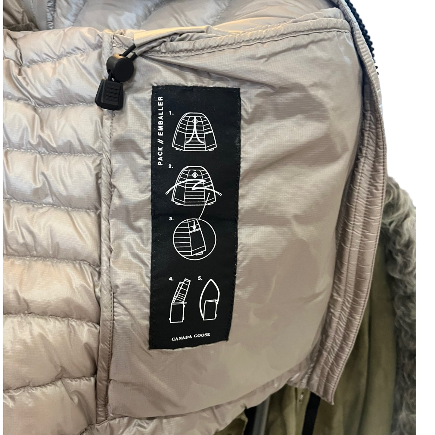 Canada Goose Taupe Puffer Jacket